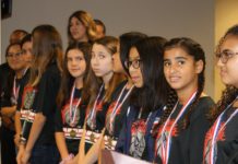 The Lady Spartans earned the state champion title at the 2018 Texas Charter School Academic and Athletic League volleyball competition