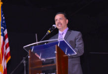 Pharr Mayor Ambrosio Hernandez, MD, as he addresses the Energy Summit attendees. Photo Roberto Hugo Gonzalez