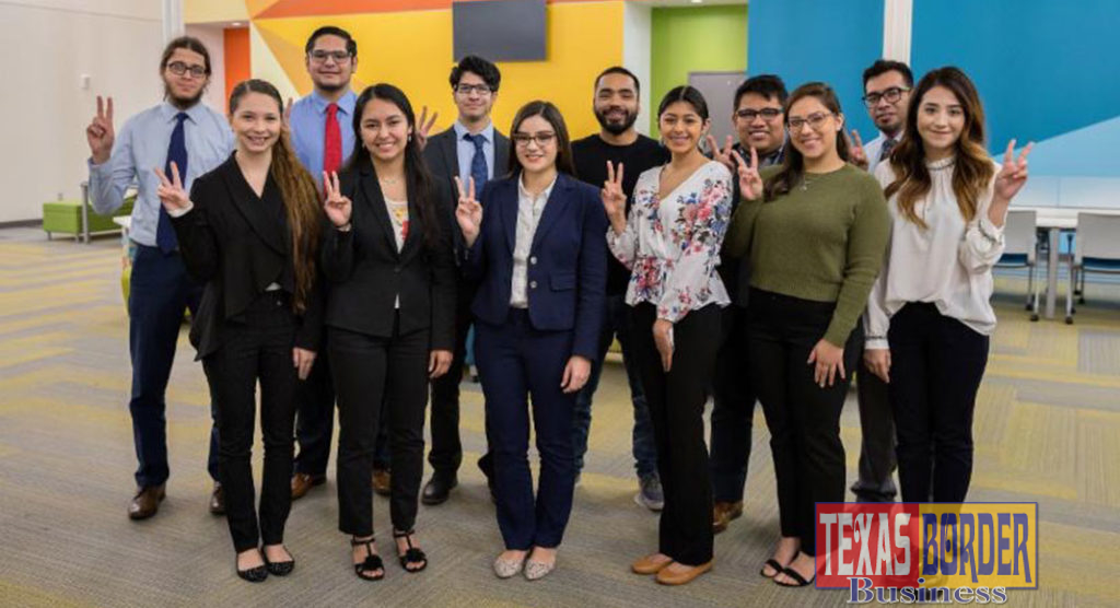Eleven UTRGV students have been selected for the Rio Grande Valley Legislative Internship Program (VLIP) and will spend this spring interning at the State Capital during the 86th Texas Legislative Session. They include (first row, from left) Ylana Robles, Stacie Morales, Bertha Lance, Sharo Lopez (alternate), Jacquelyn Hernandez and Monica Garcia; (second row, from left) Khalid Aboujamous, Erick Longoria, Jesus Galindo, Javier Bustos, Giovanni Rosas Escobedo and Eric Vargas. (Courtesy Photo)