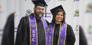 Siblings Aimee Castro and Jose Angel Garcia were among the thousands of graduates present for South Texas College fall commencement Dec. 1