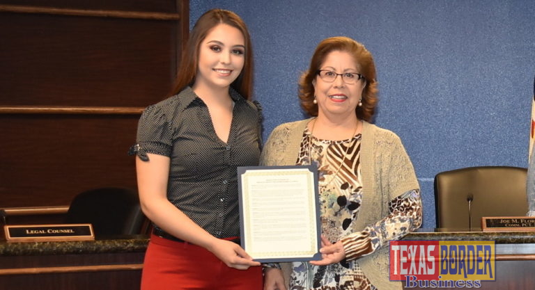 L-R: Lorena Celeste Carillo and Treasurer Norma G. Garcia.