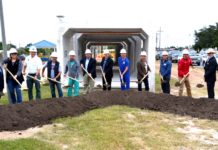 Pharr and Precinct 2 Celebrate Partnerships at Groundbreaking Ceremony for Hike and Bike Trail Safety Tunnels From left to right: Precinct 2 Constable Martin Cantu, Precinct 2 Chief Administrator Armando Garza, Precinct 4 Commissioner-Elect Ellie Torres, Hidalgo County Drainage District No. 1 General Manager Raul E. Sesin, P.E., Pharr Commissioner Mario Bracamontes, Pharr Commissioner Dr. Ramiro Caballero, San Juan Mayor Mario Garza, Precinct 2 Commissioner Eduardo "Eddie" Cantu, Pharr Mayor Ambrosio Hernandez, M.D., Pharr Commissioner Eleazar Guajardo, Precinct 1 Commissioner David Fuentes, Mexican Olympian German Madrazo, and Hidalgo County Metropolitan Planning Organization Director Andrew Cannon.