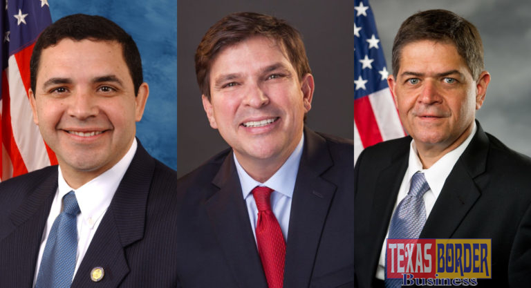 Congressmen Henry Cuellar (TX-28), Vicente Gonzalez (TX-15), and Filemon Vela (TX-34)