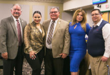 Pictured above are Chairman of the Board, Paul R. Rodriguez; Board member, Victoria Cantu; Board Member, Dr. Alejo Salinas, Jr.; Vice Chair, Rose Benavidez; and Member, Rene Guajardo