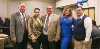 Pictured above are Chairman of the Board, Paul R. Rodriguez; Board member, Victoria Cantu; Board Member, Dr. Alejo Salinas, Jr.; Vice Chair, Rose Benavidez; and Member, Rene Guajardo