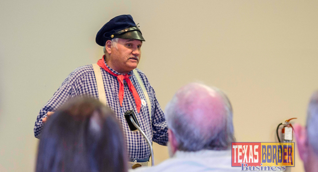 Donald Drefke presented about the women involved in the Mexican-American War during a Sunday Speaker Series presentation in 2017.