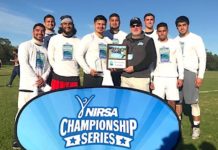 The UTRGV men’s flag football intramural team, the Ravens, won the 2018 NIRSA National Flag Football Championship title in Pensacola, Fla. in early January. The team defeated Georgia College in a 40-26 game to bring home the national title. (Courtesy Photo)