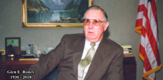 Glen Roney at his office in Kerria Plaza. The interview was extensive about the importance of banking and the maquila industry, which was known as the twin plant concept. At the time, it was directed under the McAllen Industrial Foundation (MIB). Photo by Roberto Hugo Gonzalez