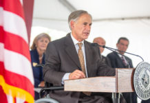 Texas State Gov. Greg Abbott during a recent visit to the Rio Grande Valley.