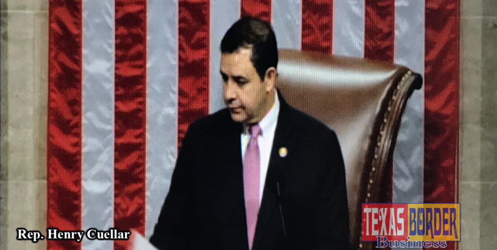 Congressman Henry Cuellar presiding as speaker pro tempore on the U.S. House of Representatives. 