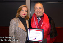 Dr. Juan Francisco “Pancho” Ochoa and his wife Flérida Ochoa at Harvard Law School in Massachusetts.