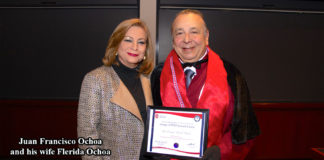 Dr. Juan Francisco “Pancho” Ochoa and his wife Flérida Ochoa at Harvard Law School in Massachusetts.