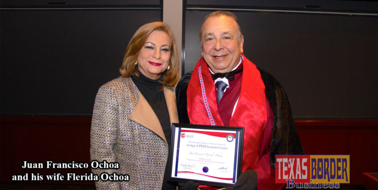 Dr. Juan Francisco “Pancho” Ochoa and his wife Flérida Ochoa at Harvard Law School in Massachusetts.