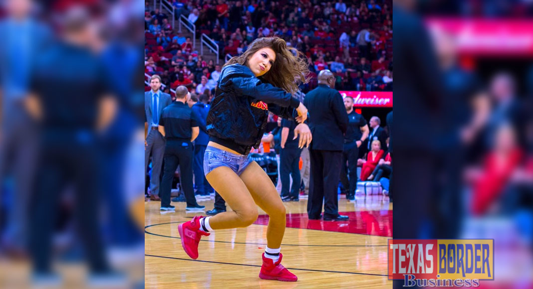 Pharr native and UTRGV alumna Sarah Nicole Zepeda is one of three rookies on the Houston Rockets Power Dance team for the 2018-2019 season. Zepeda was selected from more than 100 women who tried out for just 11 spots this summer. Zepeda graduated from UTRGV in December 2017 with a bachelor’s degree in English and a minor in communication.  (Courtesy Photo)