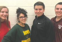 Pictured are All-State Choir students from McAllen Rowe High. They are (L-R) Courtney Smith, Brianna Amaya, James Richardson and Dylan Moreno. Not pictured is Memorial High’s Audra Wright. All five have qualified to perform at a state convention Feb. 13-16 in San Antonio. McAllen ISD is a national Best Community for Music Education for the past six years.