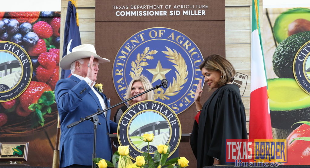 Sid Miller With Texas Supreme Court Justice Eva Guzman