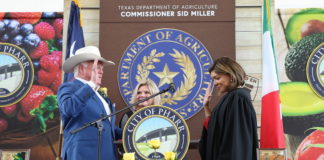Sid Miller With Texas Supreme Court Justice Eva Guzman
