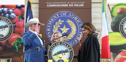 Sid Miller With Texas Supreme Court Justice Eva Guzman
