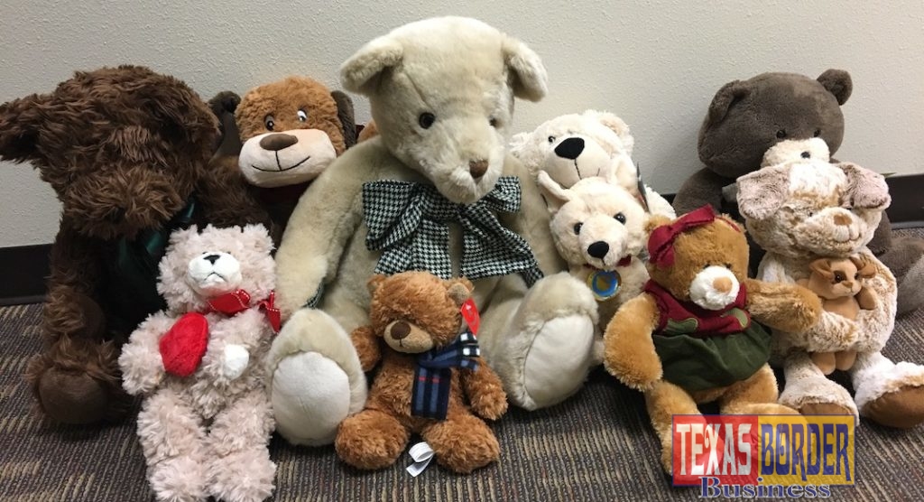 Teddy bears donated to children at DHR Health.