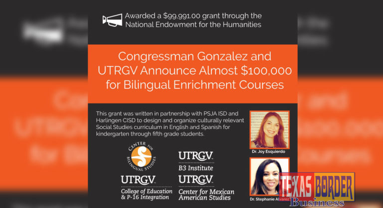 UTRGV, PSJA ISD, Harlingen CISD awarded nearly $100K for bilingual enrichment courses 