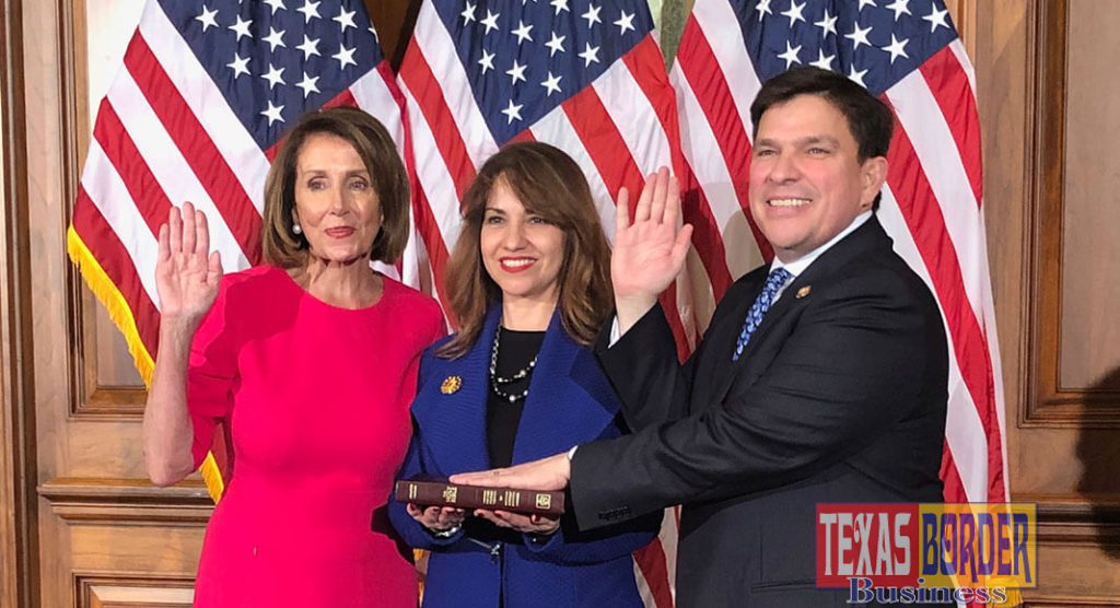 Congressman Vicente Gonzalez was sworn into the 116th Congress by the Speaker of the U.S. House Nancy Pelosi