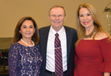 Mayor Jim Darling flanked by his wife Sandra on the left and their dear friend Irma Garza. Photo Roberto Hugo Gonzalez