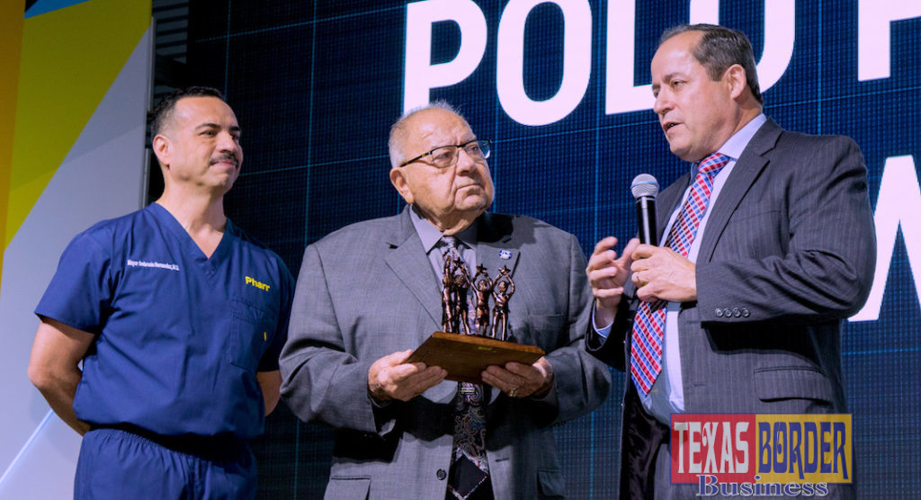  Pharr-San Juan-Alamo ISD (PSJA ISD) Superintendent Dr. Daniel P. King was awarded the Leopoldo “Polo” Palacios Award during the City of Pharr’s State of the City Address held Thursday, Jan. 17, 2019. 