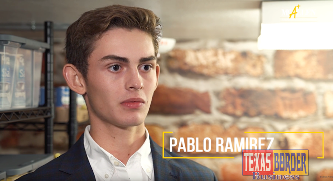 Pablo Ramirez, student at McAllen ISD’s Lamar Academy.