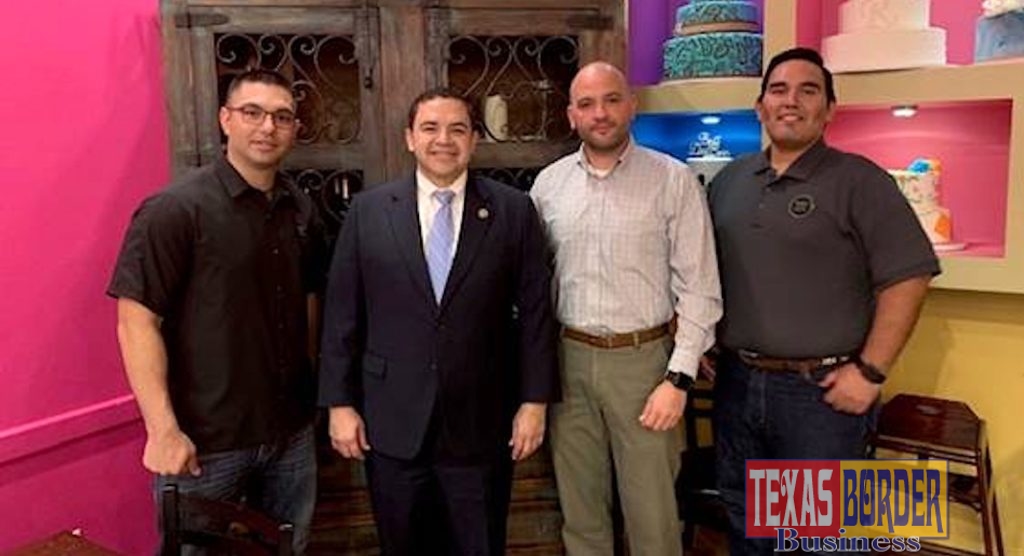 Congressman Henry Cuellar (TX-28) meets with the Laredo Border Patrol Sector, Local 2455 to discuss the government shutdown on December 27th in Laredo, Texas. Pictured from left: Secretary of Laredo Local 2455 Sergio Buriano, Congressman Henry Cuellar, President of Laredo Local 2455 Hector Garza and Health & Safety Director of Laredo Local 2455 Francisco Villarreal.