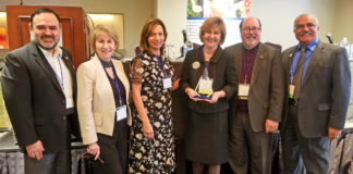 Dr. Juan Mejia, Branch President of Tylor Junior College,   Dr. Anahid Petrosian, Interim Vice President for Academic Affairs, Dr. Angela M. Kersenbrock, President of Community College Baccalaureate Association, Dr. Shirley A. Reed, South Texas College President, Mr. Noah Brown, President and Chief Executive Office for Association of Community College Trustees,  Dr. Ali Esmaeili, Dean for Math, Science and Bachelor Programs.