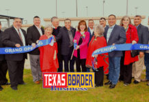 Janet Vackar is conducting the ribbon cutting ceremony for the grand opening of the Janet Ogden Vackar Sports Complex in Edinburg. The Edinburg community participated in this once-in-a-lifetime event, which is a historical event for Bob and Janet Vackar. The Vackars are from Edinburg and have many stories about growing up in this community that they hold so dear to their hearts. The people of Edinburg see them as exceptional community leaders who always give back to the communities of the Valley. Photo by Roberto Hugo Gonzalez.