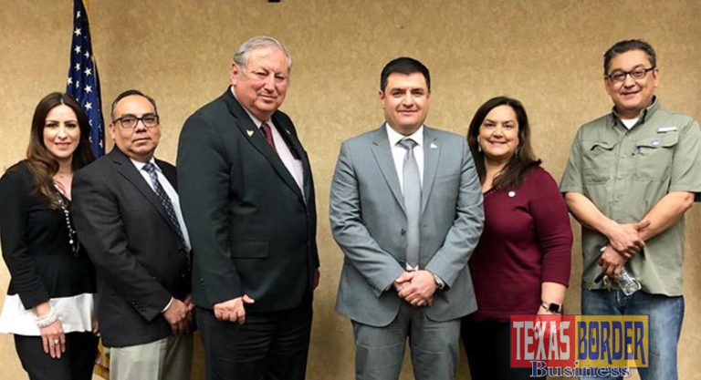 From left to right: Jessica Ortega Ochoa, City Council, Place 1; Ruben Plata, City Council, Place 2; Mission Mayor Dr. Armando O’Caña; City Manager Randy Perez; Norie Gonzalez Garza Council, Place 3 Mayor Pro-Tem; Gus Martinez, City Council, Place 4.