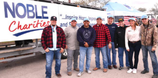 From L-R: Alfredo Garcia, Hector Leal, Jesse James, Rene Capistran, Ramiro Garza, Rey Peña, Christine Blouch, and Juan Delgado. Photo by Roberto Hugo Gonzalez