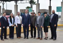 Tx Sect of State at McAllen Anzalduas Bridge