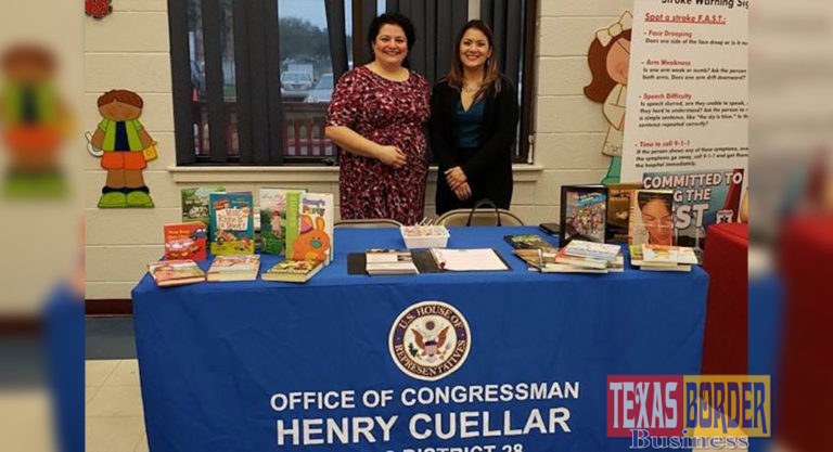 Representatives from Congressman Cuellar’s Office Provide Library of Congress Books to Bryan Elementary School in Mission