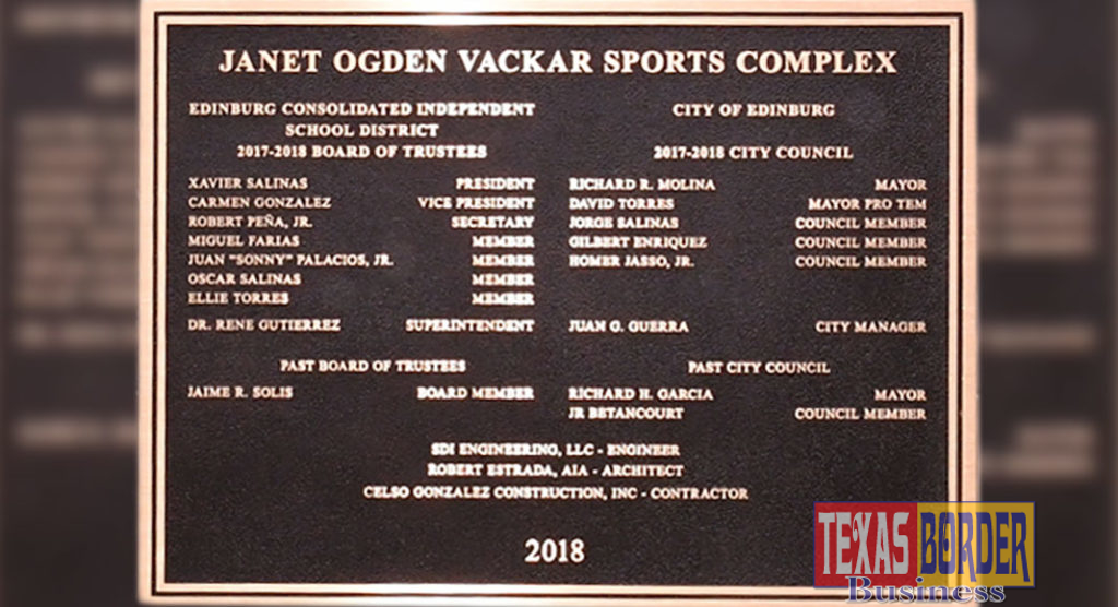 Janet Ogden Vackar Sports Complex