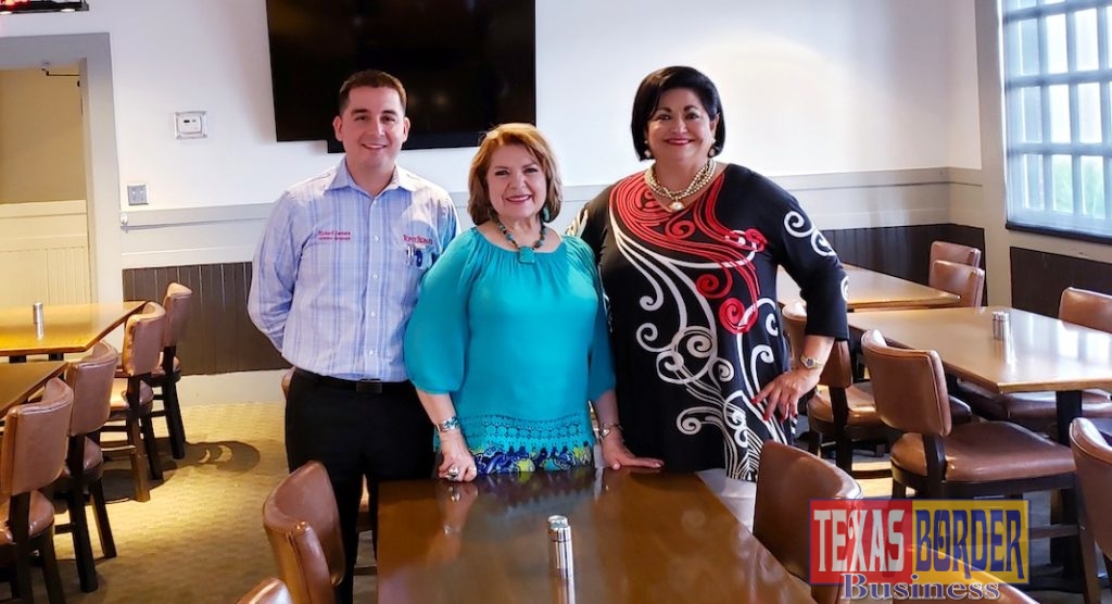 Shown meeting to finalize the Power Speed Networking event from left to right are Richard Guevara, Tony Roma's general & catering manager; Adelita Munoz, RGVHCC board member and Cynthia M. Sakulenzki, RGVHCC Pres/CEO.