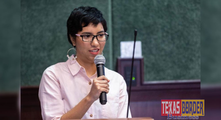 Ana Cecilia Sanchez Ramos, a UTRGV senior computer science major from Reynosa, Tamps., Mexico, received the UTRGV International Women’s Day award for Outstanding Female Student - Undergraduate. (UTRGV Photo by David Pike)