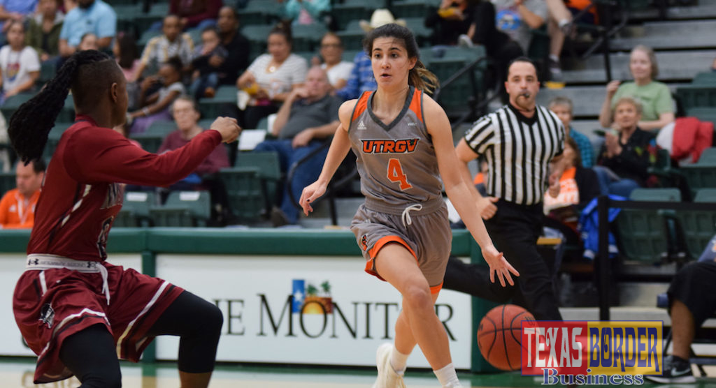 The University of Texas Rio Grande Valley (UTRGV) women's basketball team won its program record-tying ninth conference game by beating Chicago State University (CSU) 84-38 on Thursday at the UTRGV Fieldhouse.