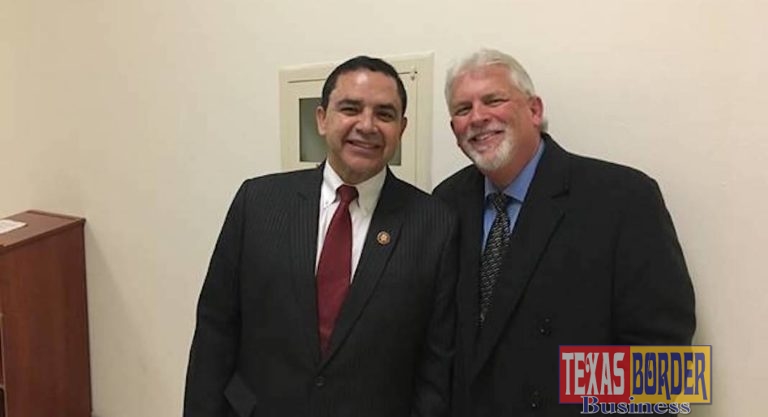 Caption: Congressman Henry Cuellar (TX-28) meets with Dale Murden of Texas Citrus Mutual in Washington to discuss issues pertaining to the citrus industry.