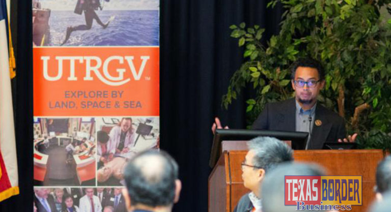 Dr. Alexis Racelis, UTRGV associate dean of Community Engagement and Outreach for the College of Sciences, welcomed congressional representatives and community leaders from ARISE and LUPE to help kick off a $1.48M faculty-community partnership grant on March 1. Funded by the National Science Foundation, the grant – “Building Capacity: Transforming Undergraduate Education in STEM Through Culturally Relevant Pedagogy and Community Engagement” – is intended to help faculty develop inclusive, culturally relevant teaching practices. (Courtesy photo)