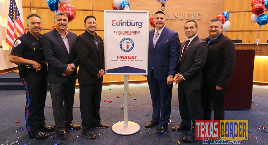 High ranking officials of the City of Edinburg expecting to win the designation again of The All-America City Award. This is a fierce competition among the best cities, Edinburg is one of the finalists.