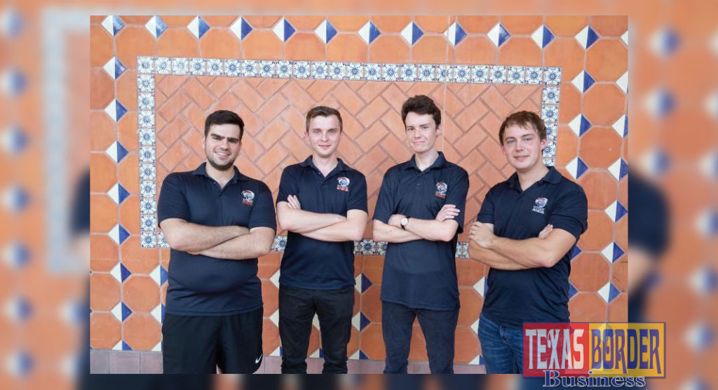 The UTRGV Chess Team successfully defended its title as national champions of the President's Cup this weekend in New York City defeating six-time champion Webster University, as well as UT Dallas and Harvard University. From left to right are members of the championship team: GM Hovhannes Gabuzyan, GM Vladmir Belous, GMM Kamil Dragun, GM Andrey Stukopin.(UTRGV Photo by David Pike.)