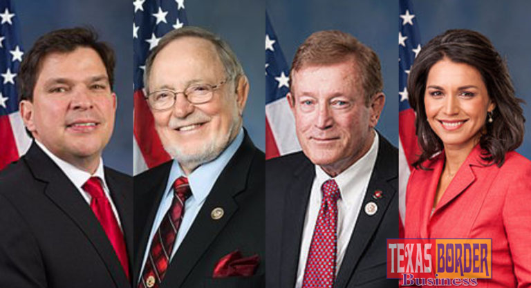Congressmen Vicente Gonzalez (TX-15), Don Young (AK-At Large), Paul Cook (CA-08) and Congresswoman Tulsi Gabbard (HI-02)