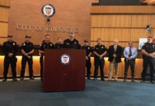 City of Edinburg first responders meet in preparation of the Hurricane season. Edinburg taking proper steps to share with citizens important information to protect lives and property. Photo Roberto Hugo Gonzalez