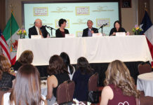 Laredo Womens Forum Panel Left to Right: Elmo Lopez Jr., Dr. Ellen Baker, Dr. Enrique F. Benavides Jr., Dr. Marissa R. Gonzalez.