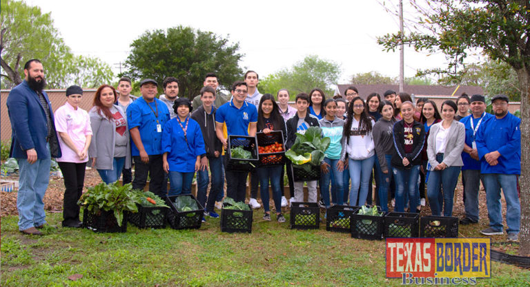 PSJA ISD students harvest their garden