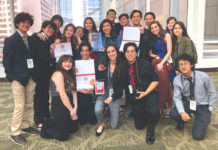 McAllen ISD Video Production Students earn National Awards Pictured are students from McAllen ISD’s Video Production course (known by the call letters KMAC) who competed in the Student Television Network National Contest held March 27-31 in Seattle, Washington. KMAC won two first-place awards and one fourth-place prize.