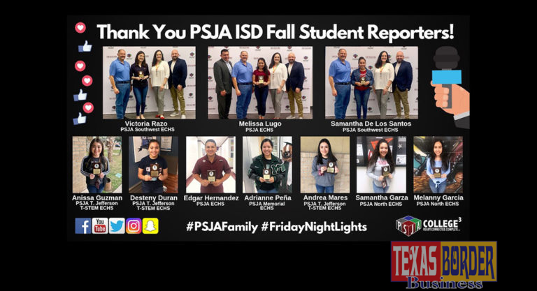 PSJA ISD Recognizes First K-TRI Student Reporters Media Team 