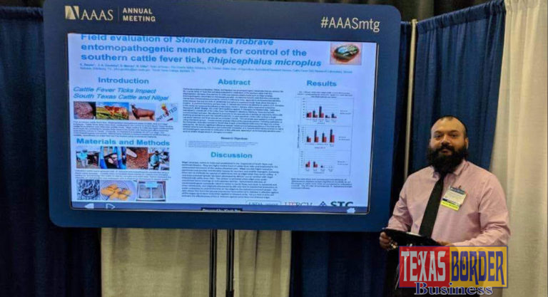 PSJA ISD alumnus presents scientific research on cattle fever ticks on behalf of USDA in Washington, D.C. 